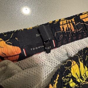 Tommy Hilfiger Black and Yellow Patterned Shorts